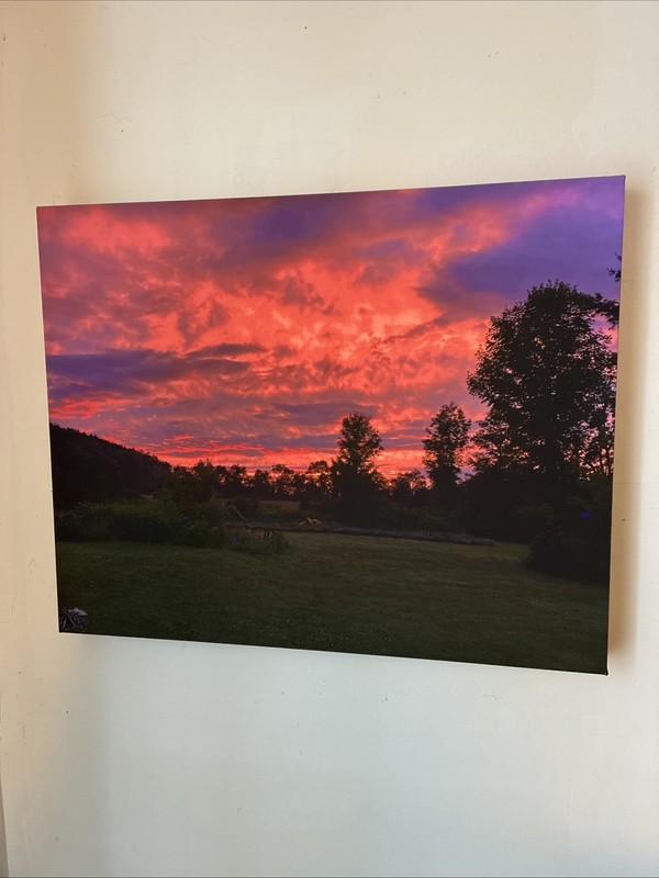 Gorgeous 16 X 20 Sunset Print On Canvas