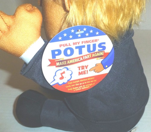 POTUS Donald Trump Pull My Finger Fart Plush with Sounds 11" Works WATCH VIDEO - Picture 5 of 9
