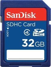 SANDISK 32 GB Class 4 SD Flash Memory Card SDSDB-032G-B35