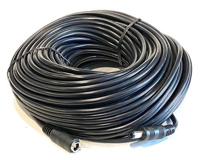 100 Ft Male to Female DC 2.1mm x 5.5mm Extension Power 22-AWG Cable Cord Wire