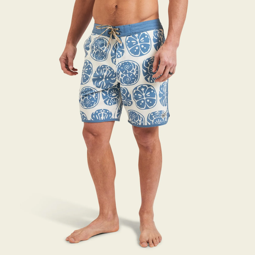 Howler Brothers Men's Stretch Bruja Boardshorts, Sea Idols/Bone White, Size 30” - Picture 4 of 5
