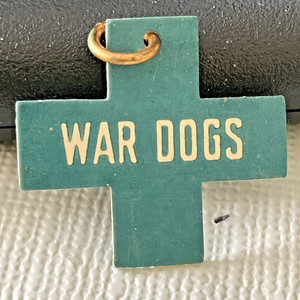 WAR DOGS BLUE CROSS FUND SMALL METAL CROSS horses pidgeons