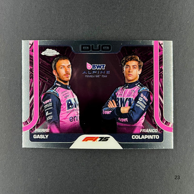 2025 Topps Chrome F1 Formula 1 Pierre Gasly Franco Colapinto F1 Duo #171 Apline