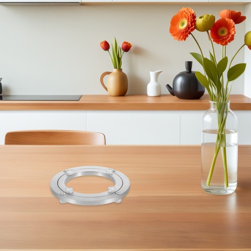 Rotating Dining Table Serving Tray Swivel Plate Bearing for Corner Shelf - Picture 4 of 12