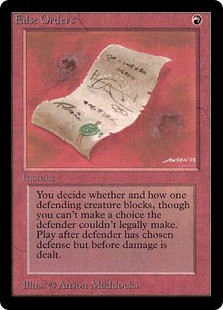 Magic MTG - False Orders - Beta - EXC - EN