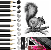 Wonwood_direct Bleistift Set, 12-Teiliges Zeichenstifte, Bleistifte Zeichnen Von