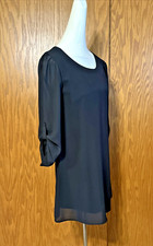SPEECHLESS Brand "Little Black Dress" Classy Chiffon  ALine Size Small NWT