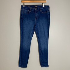 NYDJ Ami Skinny Jeans Dark Wash High Rise Stretch Denim Blue Womens 10