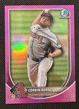 CORBIN BURNES 2025 BOWMAN CHROME VETERANS FUCHSIA WAVE /299 Q3967