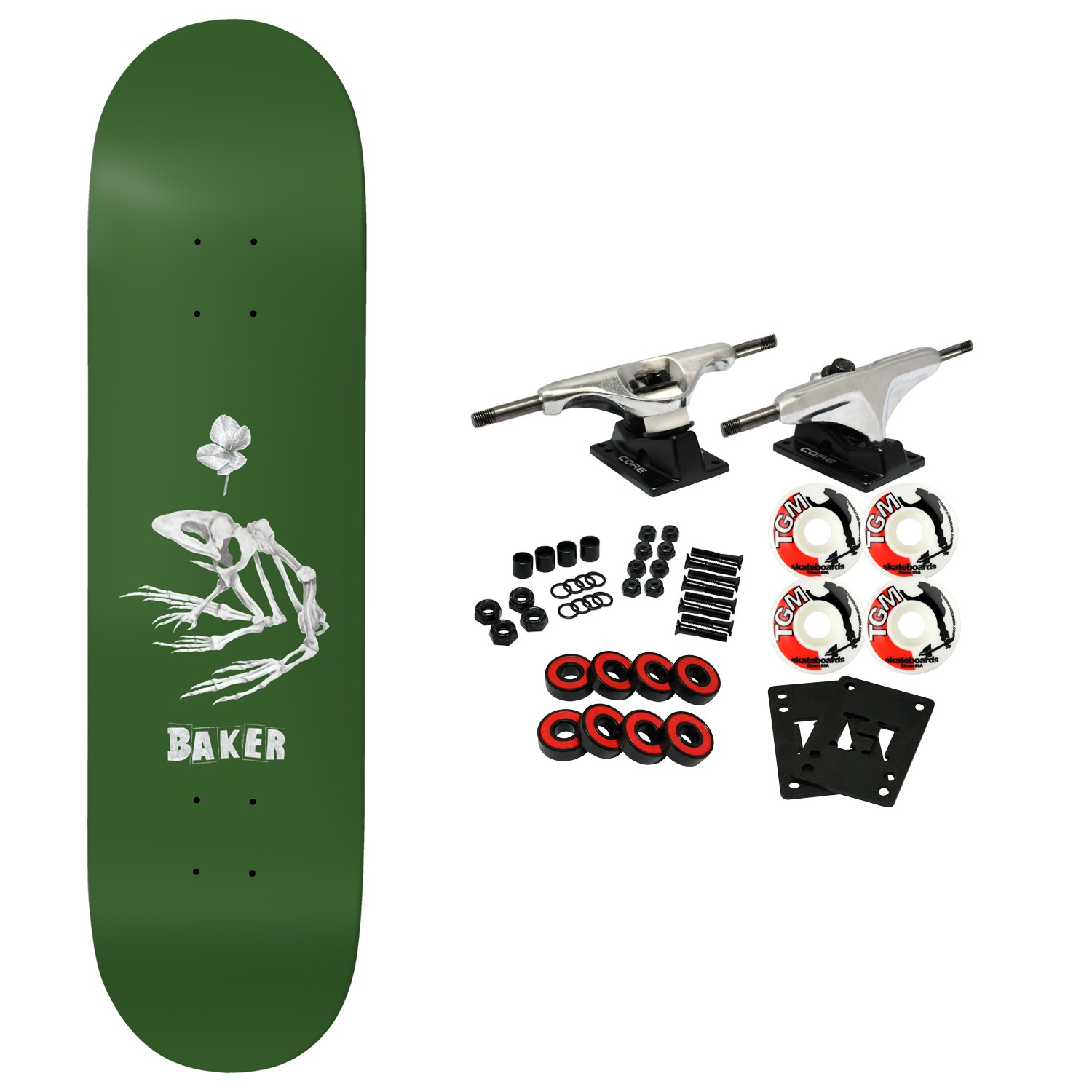 Complete Casper Brooker Swamped B2 Green 8.38" X 32"