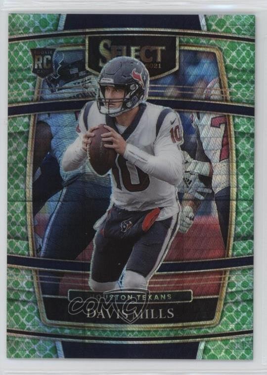 2021 Panini Select Concourse Dragon Scale Prizm 13/89 Davis Mills Rookie RC 1i0n