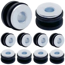 10Pcs M6 Motorcycle Rubber Grommets Bolt Kit Fairing Cowling Mounting Set