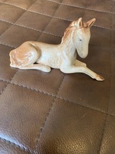 Vintage Sylvac Lying Down Foal 1447 Beige Light Brown Matte
