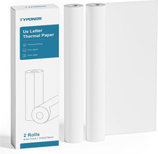 D820 Thermal Printer Paper 8.5 X 11 Inch, Continuous Thermal Paper Roll, US