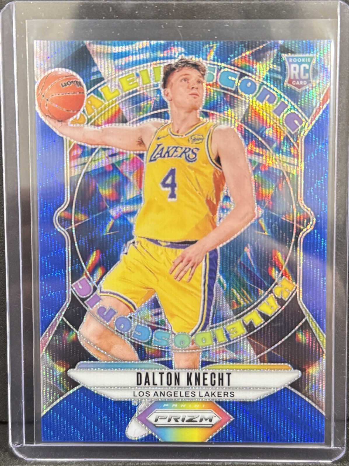 2024-25 Panini Prizm Dalton Knecht Rookie Kaleidoscopic Blue Wave /175 #16