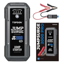 Topdon Battery Tester JS2000PRO 2500 Amp 12-Volt Safe Li Jump Starter Booster