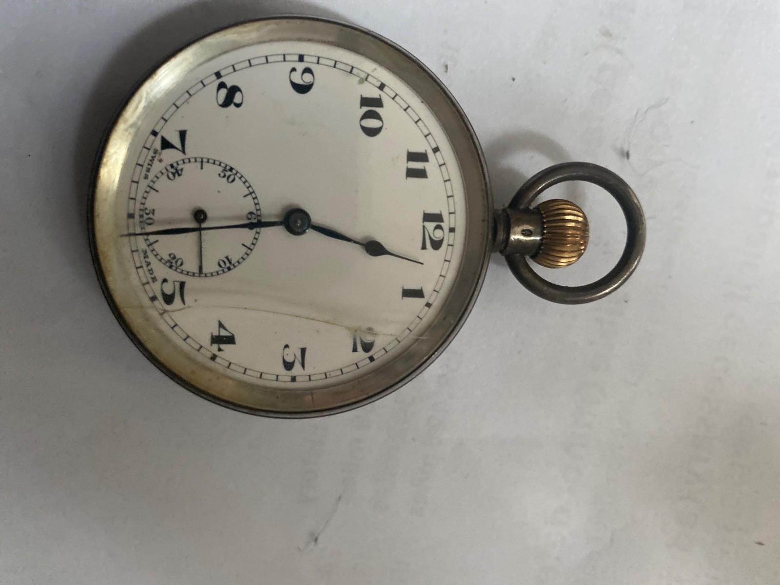 Solid silver hunter  pocket watch - image 4