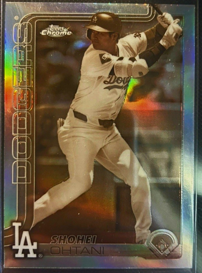 Topps 2025 Chrome Shohei Ohtani #1 Los Angeles Dodgers Rookie