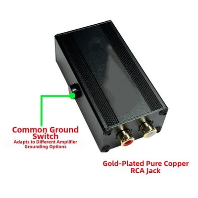 Compact Audio Isolator Transformer for Home Car Systems 72x40x25mm