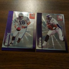 2 Peyton Manning COLTS #118 2yr & Terrell Davis BRONCOS #130 1999 Donruss ELITE 