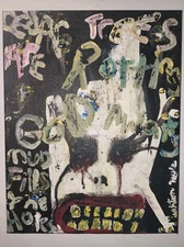 Outsider Art Painting Original Acrylic Artwork - "Rot" - Dearly Departed Club