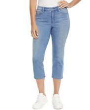 Nine West Chrystie Capri Jeans Size 12 New . Light Blue/wooster