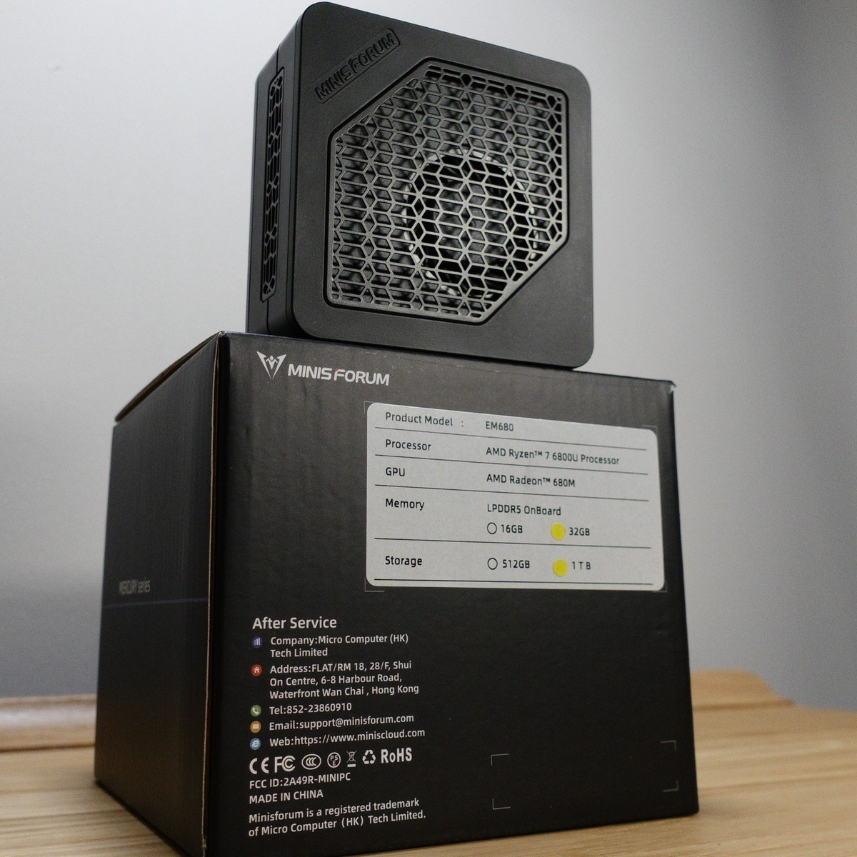 MINISFORUM EM680 Ryzen7 6800U ミニPC 445ab1823b1ca55b0be88d448afbac
