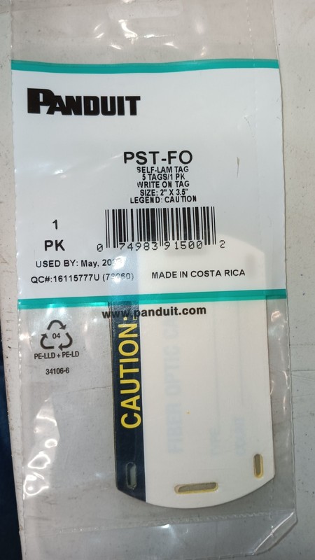 Panduit PAT-Fo  tags 10pks of 5 Tags 
