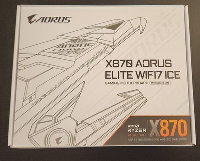 NEW GIGABYTE X870 AORUS ELITE WIFI7 ICE AM5 AMD ATX Motherboard Free Shipping