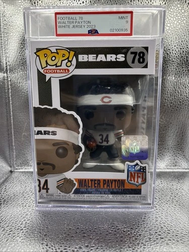 2023 Walter Payton White Jersey Funko Pop! Football 78 PSA 9 Mint Bears NFL