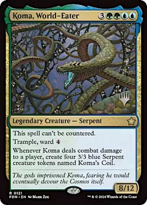 MTG Koma, World-Eater (121/173) Foundations Promos LP - Stamped