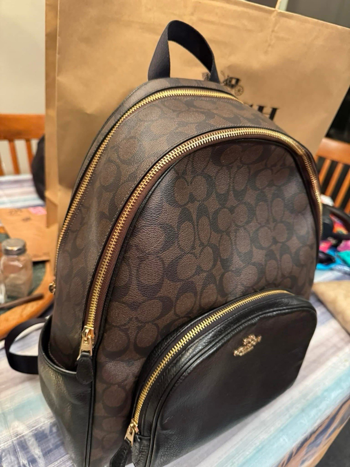 Double Zip Backpack Coach - image 13