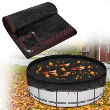 20 Feet Round Leaf Net Cover for Above Ground Pool - Winter Cover Mesh Cover，...