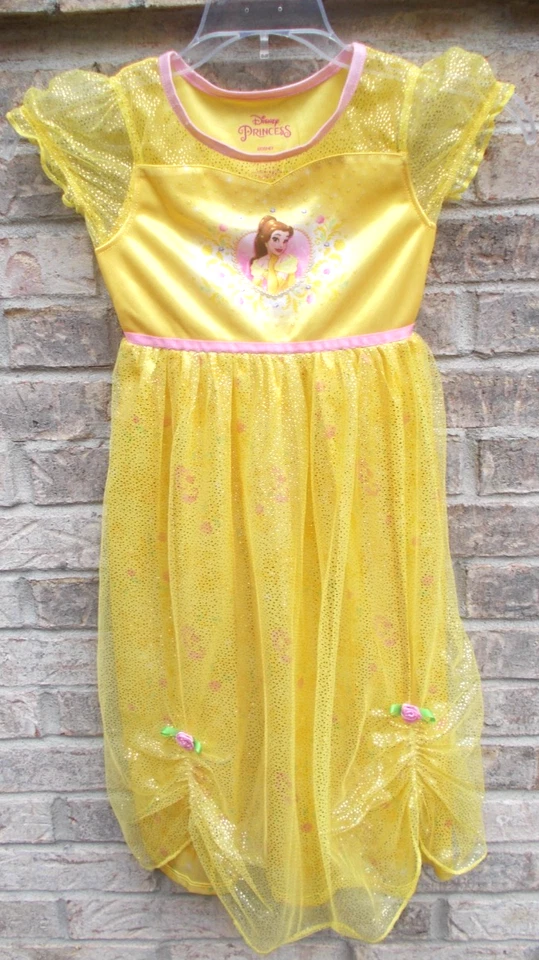 DISNEY принцев платье, желтый/золотой блестящий сети, девочки 6 + телефон с чехлом - Изображение 3 из 4