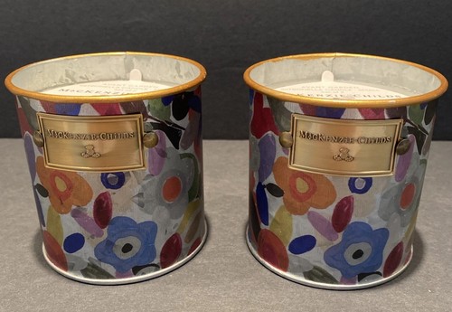 New MacKenzie-Childs Avant Garden Small Citronella (Set of 2) Candles 9 Oz Each