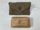 US Military WW2 Medical First Aid Kit Canvas Pouch Carlisle Bandage
