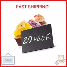 20 Pack Mini Chalkboard Signs for Food Small 3x4 Tabletop Labels for Buffet -