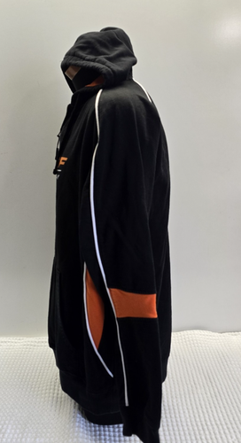 BNSF Burlington Northern Santa Fe Pullover Hoodie Black Orange Size XL Railroad - Picture 3 of 13