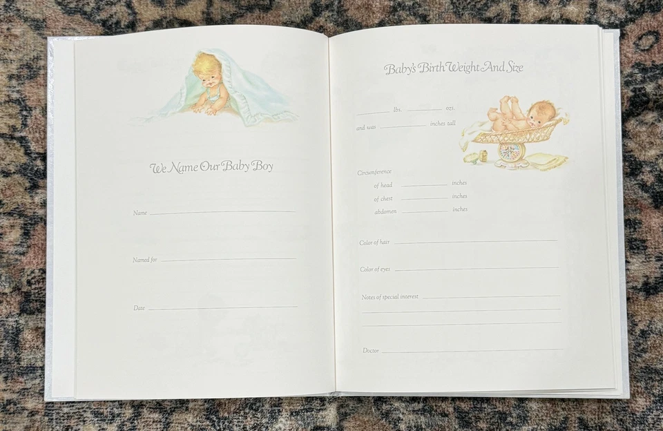 LIBRO DE DISCOS GIBSON NUESTRO BEBÉ NIÑO NUEVO SIN USAR VINTAGE Foto 4 de 4