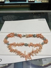 NECKLACE 17 " BRANCH LIGHT CORAL STRUNG