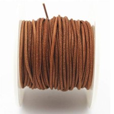 Soft Round Genuine Jewelry Leather Cord Leather Rope  Natural 1.5mm 10Yards