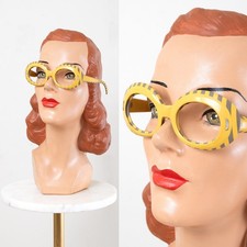 Vintage 1960s Suntimer Victory Sunglasses 60s Striped Op Art Glasses Frames