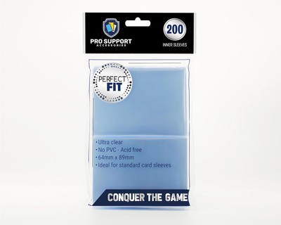 200 Premium Ultra Clear Perfect for Double sleeving Standard Size by Pro Support