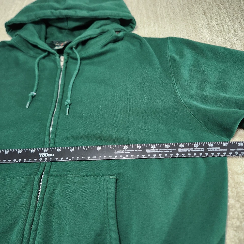 Sudadera con Capucha Vintage J Crew Oarsman Hombres Grande Verde Cremallera Completa Años 90 Y2K Foto 4 de 4