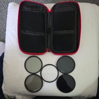 Set of Five 72mm Filters With Case For Tamron Sigma Nikon Sony & Others 