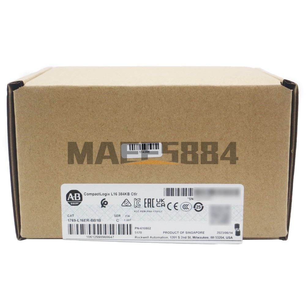 New Allen Bradley 1769-L16ER-BB1B SER C CompactLogix L16 384KB Controller