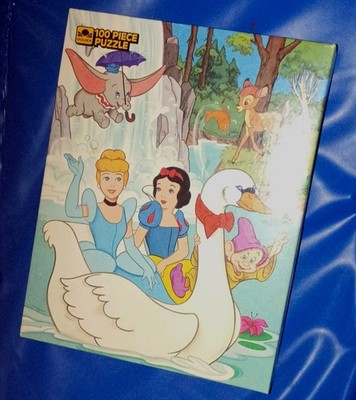 Vintage 1986,'' ''FACT  SEALED''Golden Puzzle, Cinderella Dopey, Dumbo ,Snow White 