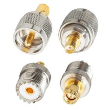 UHF Female to SMA Male UHF Male to SMA Female 4pcs 50 Ohm VHF Adapter Set