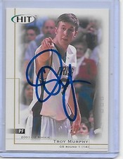 TROY MURPHY Basketball Card IP auto NBA Notre Dame rookie 2001-02 SAGE. rookie card picture