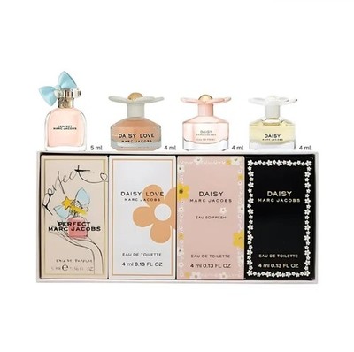 Marc Jacobs Women 4Pcs Mini Set Daisy, Fresh, Love & Perfect Edp & Edt Dab-On